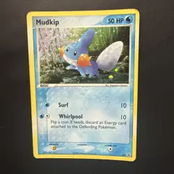 Pokemon Mudkip (Holo Promo) HP DAMAGED 018 Nintendo 50 HP Basic 2004 TCG Card - Image 1