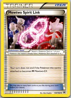 Mewtwo Spirit Link 144/162 Uncommon BREAKthrough Pokemon LP - Image 1