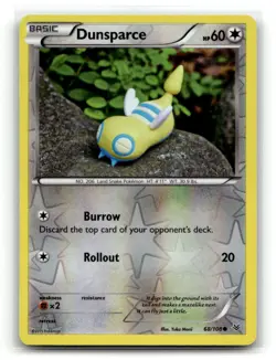 Dunsparce 68/108 Common Roaring Skies Pokemon Reverse Holo LP - Image 1