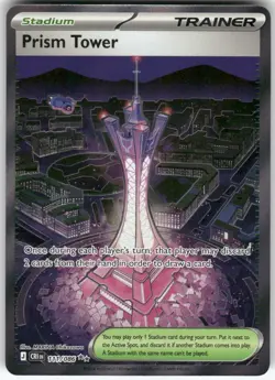 Prism Tower 111/086 Ultra Rare Chaos Rising Pokemon Holo Near Mint - Image 1