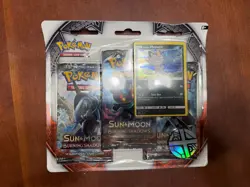 Pokemon Sun & Moon Burning Shadows 3 Booster Pack Blister Pack Meowth Promo New - Image 1