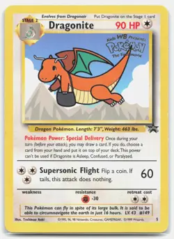 Dragonite 5 Promo Wizards Black Star Promos Pokemon Moderately Played - Image 1