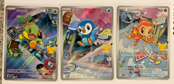 Pokemon TCG First Partner Illustration Collection Series 1 Gen 4 Sinnoh Starters - Image 1