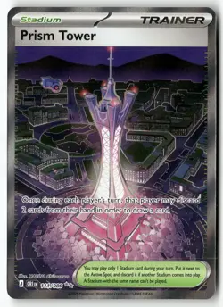 Prism Tower 111/086 Ultra Rare Chaos Rising Pokemon Holo Near Mint - Image 1