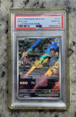 Pokemon SV Scarlet & Violet 151 Pikachu Illustration Rare 173/165 PSA 10 - Image 1