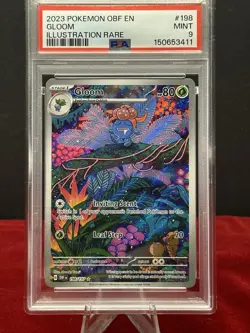 2023 Pokemon SV Obsidian Flames Gloom Illustration Rare #198/197 PSA 9 - Image 1