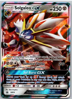 Solgaleo GX - SM16 Holo Promo Sun & Moon Promo Pokemon - Image 1