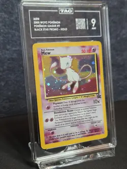 Mew #9 - Black Star Promo - Holo - Wizards of the Coast 2000 Vintage TAG 9 MINT - Image 5