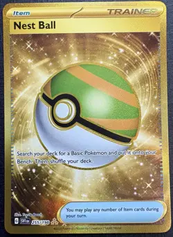 2023 Pokemon - Nest Ball 255/198 - FULL ART HYPER RARE HOLO - Scarlet & Violet - Image 1