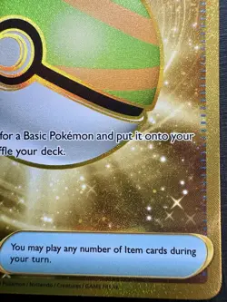 2023 Pokemon - Nest Ball 255/198 - FULL ART HYPER RARE HOLO - Scarlet & Violet - Image 3