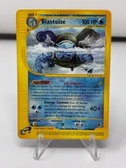 Blastoise-37/165- Expedition Base Set-Non Holo-Rare-LP-Pokemon Card - Image 3