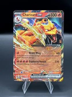 Pokemon Charizard ex 006/165 SV 151 Double Rare Holofoil - Image 1