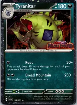 Tyranitar (Paldea Evolved Stamp) 135/193 Holo Misc Cards & Products Pokemon NM - Image 1