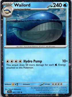 Wailord (Cosmos Foil) 041/159 Promo Miscellaneous Cards & Products Pokemon NM - Image 1