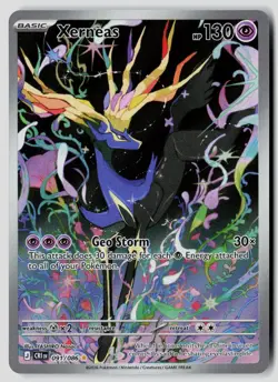 Xerneas 091/086 Holo Illustration Rare Chaos Rising Pokemon Near Mint - Image 1