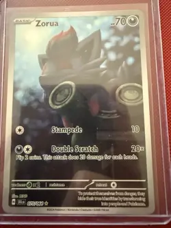 Pokemon TCG Zorua 075/064 Shrouded Fable Illustration Rare Holo Card - Image 1