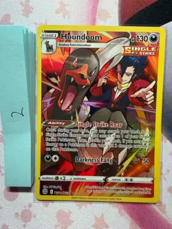 Pokemon TCG Houndoom TG10/TG30 Trainer Gallery Illustration Rare Holo NM - Image 1