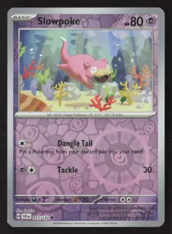 Slowpoke 57/142 Common Stellar Crown Pokemon Reverse Holo Near Mint - Image 1
