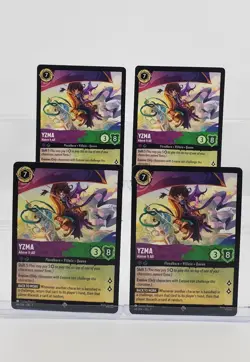 Disney Lorcana Yzma - Above It All 68/204 Archazia's Island Super Rare 4 Cards - Image 1