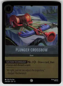 Plunger Crossbow Cold Foil Common Wilds Unknown 200/204 Disney Lorcana NM - Image 1
