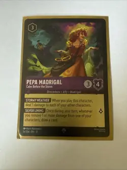 ✨ Foil Disney Lorcana Pepa Madrigal Calm Before The Storm 56/204 Wilds Unknown - Image 1