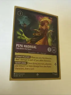✨ Foil Disney Lorcana Pepa Madrigal Calm Before The Storm 56/204 Wilds Unknown - Image 2