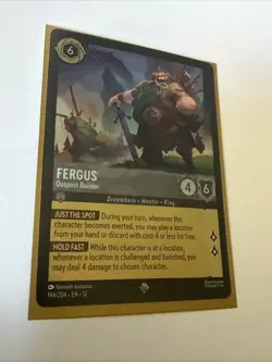 ✨ Foil Disney Lorcana TCG Fergus Outpost Builder 194/204 Wilds Unknown - Image 2