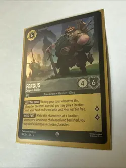✨ Foil Disney Lorcana TCG Fergus Outpost Builder 194/204 Wilds Unknown - Image 3
