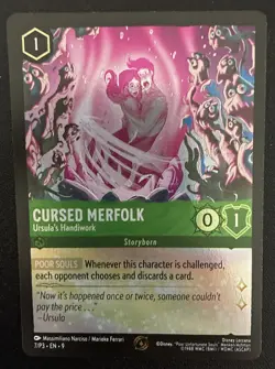 Cursed Merfolk Ursula's Handiwork 7/P3 Cold Foil Promo Fabled Disney Lorcana - Image 1