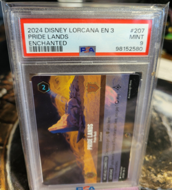 Pride Lands Enchanted PSA 9 Mint - Disney Lorcana Into the Inklands #207 - Image 3