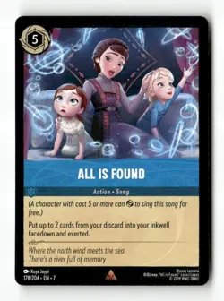 All Is Found 178/204 Disney Lorcana 7 Rare NM - Image 1