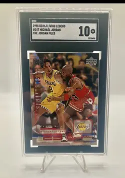 1998 UD MJ Living Legend #147 Michael Jordan Kobe Bryant The Jordan Files SGC 10 - Image 1