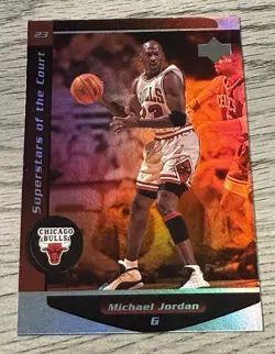 Upper Deck 1998 Michael Jordan Superstars of the Court Insert #23 Bulls 📈 - Image 1