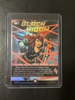 Black Widow, Super Spy - Foil - Borderless (0393) Marvel Super Heroes - Image 1