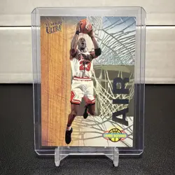 1993-94 Fleer Ultra - Famous Nicknames Michael Jordan #7 MJ Bulls Insert - Image 1