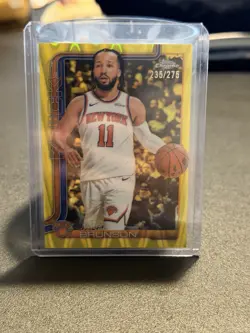 2025-26 Topps Chrome - Jalen Brunson #101 Yellow RayWave Refractor /275 - Image 2