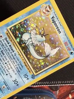 Pokemon TCG Vaporeon Jungle Holo Rare Unlimited 12/64 1999 English WOTC LP/MP - Image 4