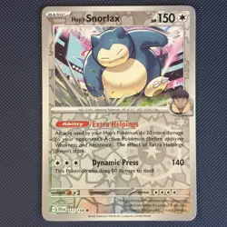 Hop's Snorlax 117/159 - Journey Together - Rare Reverse Holo Pokemon Card - NM - Image 1