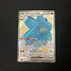 Glimmora ex 218/091 Shiny Ultra Rare Paldean Fates Pokemon Holo Near Mint - Image 1