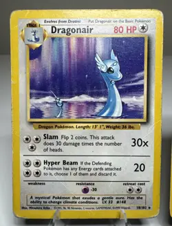 Dragonair 18/102 Rare Base Set Pokemon Dark Dragonair 33/82 Team Rocket DMG - Image 2