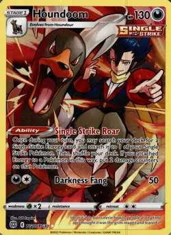 Houndoom TG10/TG30 Holo Brilliant Stars Trainer Gallery Pokemon NM - Image 1