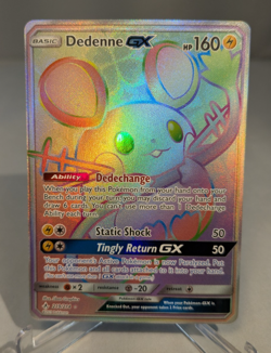 Pokemon Unbroken Bonds Dedenne GX 219/214 Secret Rare - Image 1