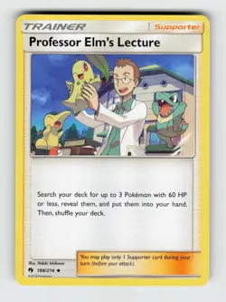 Professor Elm's Lecture 188/214 - Pokemon - Lost Thunder - Uncommon - NM - Image 1