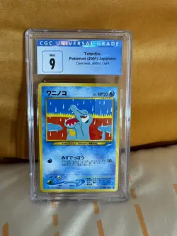 CGC 9 Totodile No. 158 Neo 4 Darkness and to Light Japanese Pokemon Card - Image 1