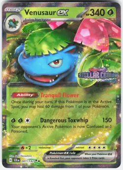 Venusaur ex 1/142 Double Rare Stellar Crown Pokemon Holo Near Mint - Image 1