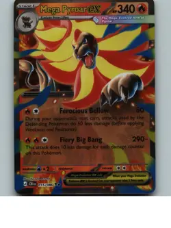 Mega Pyroar ex 015/086 Holo Double Rare Chaos Rising Pokemon NM - Image 1