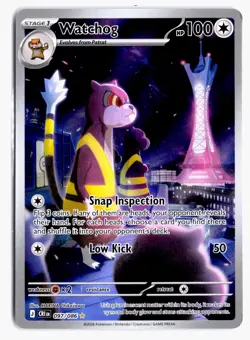 Watchog 097/086 Holo Illustration Rare Chaos Rising Pokemon NM - Image 1
