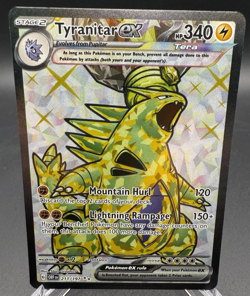 Pokemon TCG Tyranitar ex Sv03: Obsidian Flames 211/197 Holo Ultra Rare - Image 1