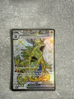 Pokemon TCG Obsidian Flames Tyranitar EX SV03 Holo Ultra Rare Card 211/197 - Image 1