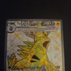 Pokemon TCG Obsidian Flames Tyranitar EX SV03 Holo Ultra Rare Card 211/197 - Image 2